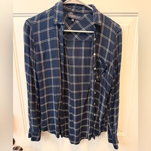 Aeropostale Navy Checkered Shirt